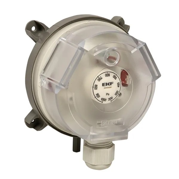 EKF Differential Pressure Switch RVG-10-1000 | Mechanical | Durable Plastic & White