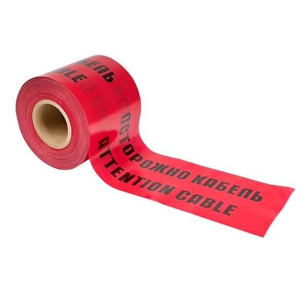 EKF Warning Tape LSE Red Polyethylene