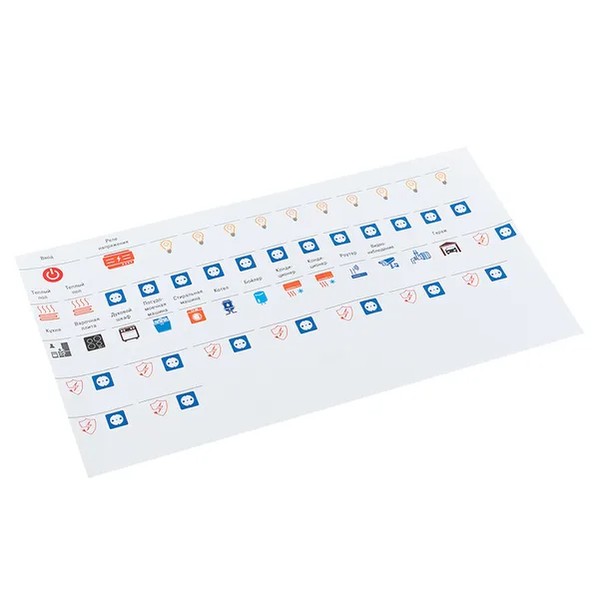 EKF Large Modular Sticker Set - Adhesive Film - White 1
