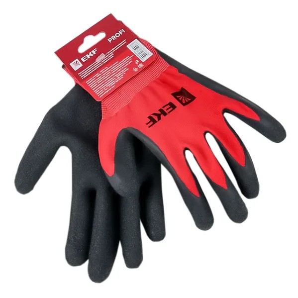 EKF Gloves Polyester Red 3
