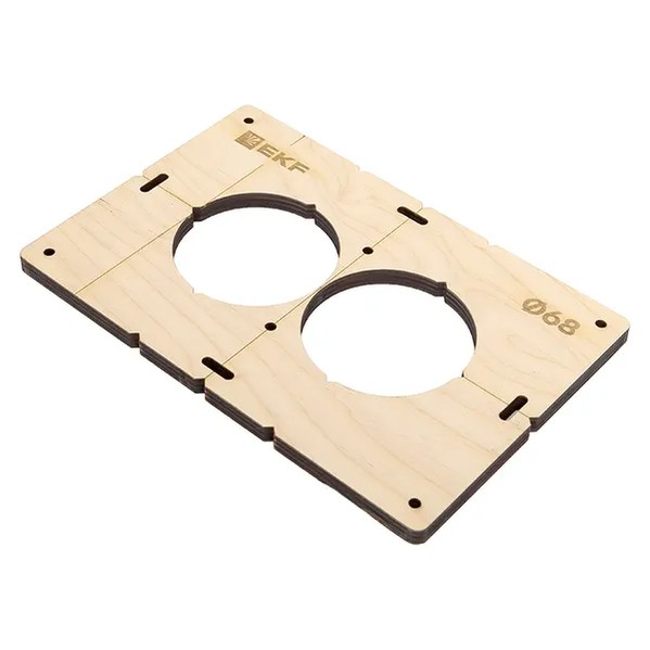 EKF Template for Flush-mounted Boxes - Plywood - Natural 2