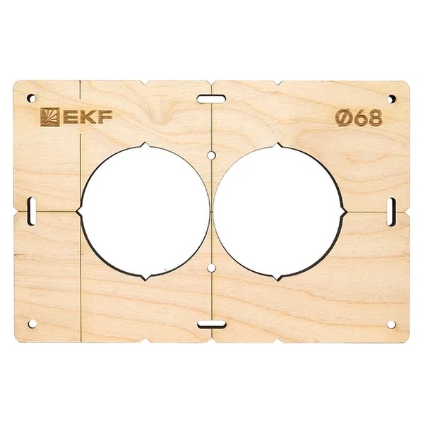 EKF Template for Flush-mounted Boxes - Plywood - Natural 3