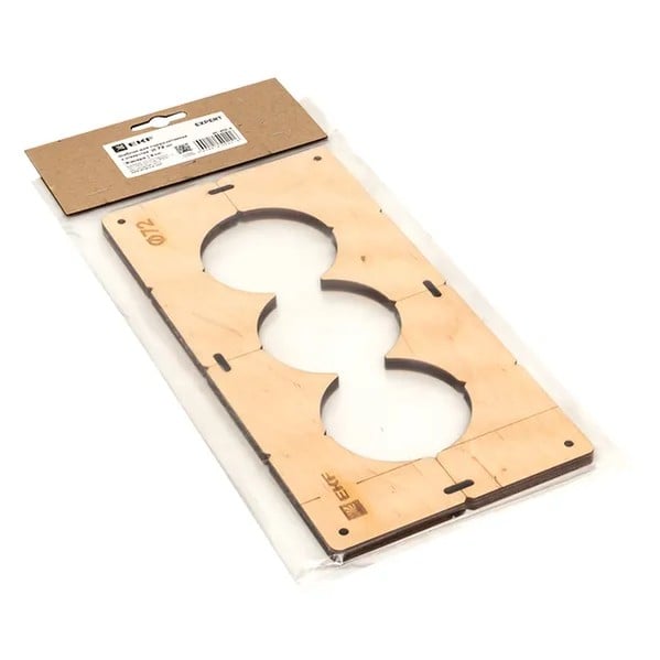 EKF Template for Mounting Boxes - Plywood - Natural Wood 1