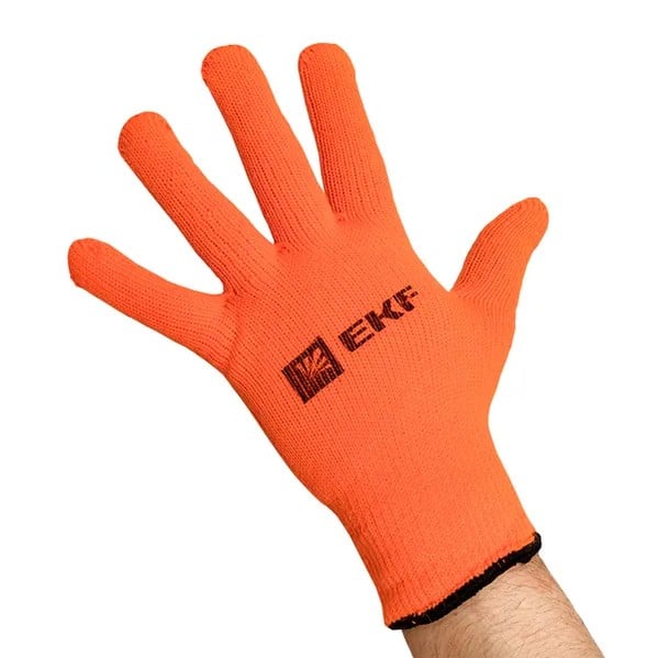 EKF Work Gloves Winter Point PVC Insulated Orange 3