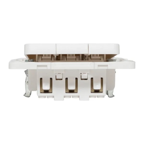 EKF Switch 3-Gang Polycarbonate White 6