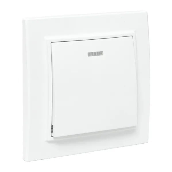 EKF Minsk Switch 1-key Plastic White 4