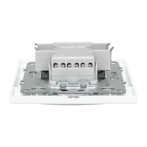 EKF Minsk Switch Double-Key Plastic White 2