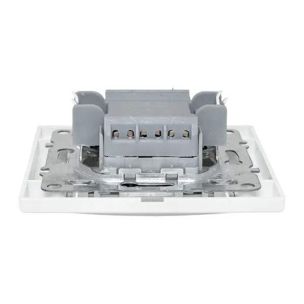 EKF Minsk Switch 2-Key Plastic White 6