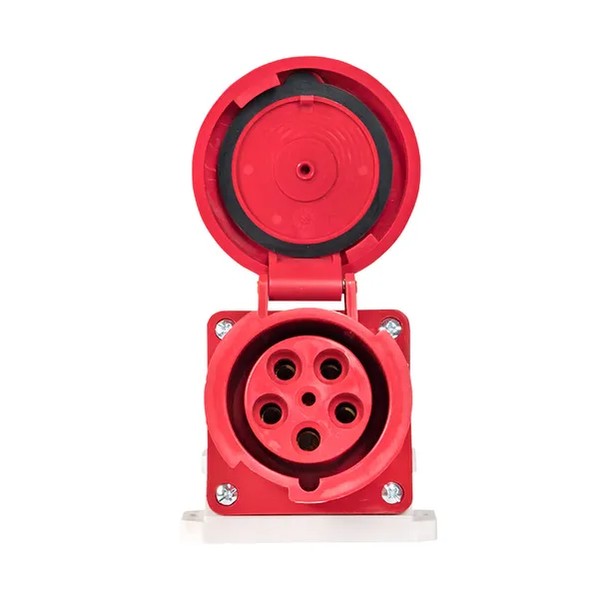 EKF Socket Red Plastic 63A
